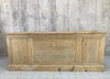 230cm Shop Counter Sideboard Open Shelves Kitchen Island with Drawers
