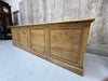 264.5cm Shop Counter Sideboard Open Shelves Kitchen Island with Drawers