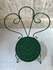 Set of 4 Painted Forest Green Metal Garden Chairs