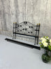 Brass and Metal 136cm wide Black Bed Frame
