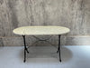 120.5cm Oval Marble Kitchen Bistro Table