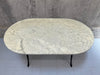 120.5cm Oval Marble Kitchen Bistro Table