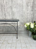 Black Marble and Cast Iron Bistro Style Console Table