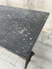 Black Marble and Cast Iron Bistro Style Console Table