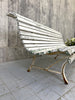 170cm White Chippy Paint 'Parisian' Garden Bench