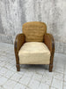 Autumnal Coloured Art Deco Armchair Lounge Chair to reupholster