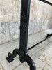 Traditional French Black Marble and Cast Iron Bistro Table