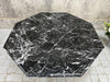 Mid Century Italian Hexagonal Black Marble Central or Dining Table
