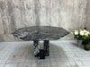 Mid Century Italian Hexagonal Black Marble Central or Dining Table