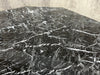 Mid Century Italian Hexagonal Black Marble Central or Dining Table
