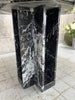 Mid Century Italian Hexagonal Black Marble Central or Dining Table