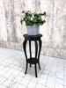 Mid Century Wooden Plant Stand Painted Black