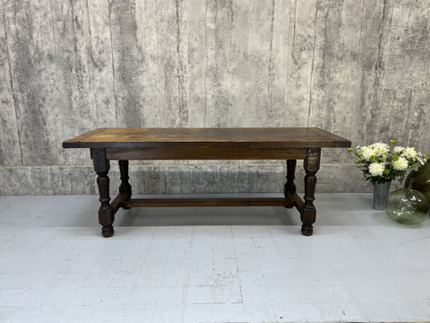 201cm Oak Farmhouse Dining Table