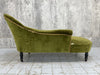 Napoleon III Moss Green Velvet Chaise Longue