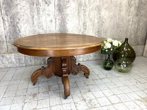 Oval Pedestal Central Table (previously and extendable Dining Table ...