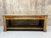 Matching Pair Vintage Shop Counter Sideboard Open Shelves