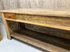 Matching Pair Vintage Shop Counter Sideboard Open Shelves