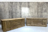 Matching Pair Vintage Shop Counter Sideboard Open Shelves