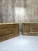 Matching Pair Vintage Shop Counter Sideboard Open Shelves