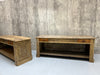 Matching Pair Vintage Shop Counter Sideboard Open Shelves