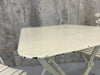 Folding White Garden Table and Two Bistro Chairs