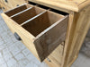 Pine Apothecary Drawers Sideboard with Rectangular Drawers