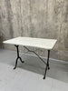 White Marble Rectangular Bistro Table