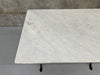 White Marble Rectangular Bistro Table