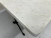 White Marble Rectangular Bistro Table