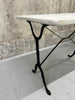 White Marble Rectangular Bistro Table