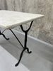 White Marble Rectangular Bistro Table