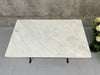 White Marble Rectangular Bistro Table