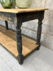 280.5cm Black Rustic Drapers Table / Kitchen Island / Sideboard