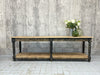 280.5cm Black Rustic Drapers Table / Kitchen Island / Sideboard