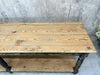 280.5cm Black Rustic Drapers Table / Kitchen Island / Sideboard