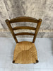 Set of 10 Ladder Back Rush Seat Chairs