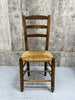 Set of 10 Ladder Back Rush Seat Chairs