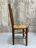 Set of 10 Ladder Back Rush Seat Chairs