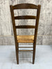 Set of 10 Ladder Back Rush Seat Chairs