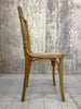 Set of Four Thonet Wooden Bistro Chairs with Cane Seat Pads