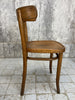 Set of 4 Thonet Saddle Back Bistro Chairs