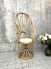 Individual Mid Century Bamboo Throne Chair