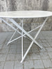 White Metal Folding Garden Table