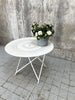 White Metal Folding Garden Table