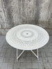 White Metal Folding Garden Table