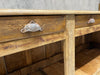 286cm Shop Counter Sideboard Open Shelves Kitchen Island with Drawers