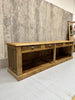286cm Shop Counter Sideboard Open Shelves Kitchen Island with Drawers