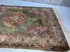 208cm x 123cm Autumnal Coloured Silk Rug