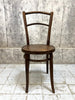 Set of Three Bentwood French Bistro Chairs Leaf Embossed Motif