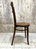 Set of Three Bentwood French Bistro Chairs Leaf Embossed Motif